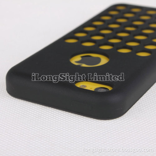 Dots Design Colorful Flexible TPU Case For iPhone 5C